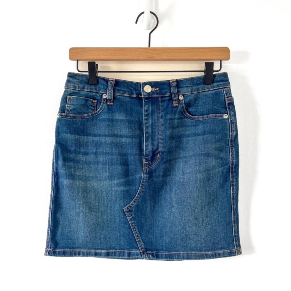 Free People We The Free Denim Mini Skirt Size 28